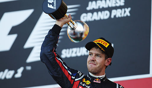 Sebastian Vettel sicherte sich mit seinem dritten Platz in Suzuka vorzeitig die WM-Krone