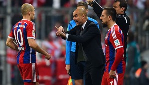 Mit Robben und Ribery fehlen Guardiola zwei seiner wichtigsten Spieler