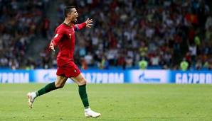 Cristiano Ronaldo traf im ersten Spiel gegen Spanien drei Mal.
