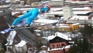 Richard Freitag setzte sich beim dritten Springen der Vierschanzentournee 2015 in Innsbruck durch
