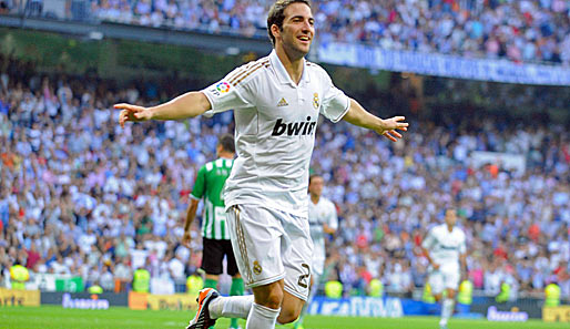 Rang 4: Gonzalo Higuain von Real Madrid (22 Tore)