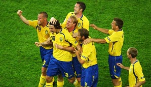 Bester Gruppenzweiter: Schweden, 24 Punkte, 31:11 Tore, 8 Siege, 0 Unentschieden, 2 Niederlagen