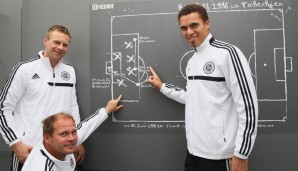 Valerien Ismael, Markus Feldhoff und Rene Rydlewicz-Gubanow haben die Ausbildung erfolgreich abgeschlossen