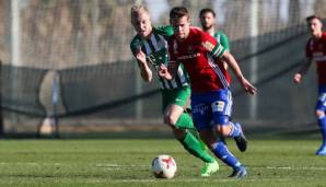 Julian Koch in einem seiner wenigen Spiele für Ferencvaros Budapest.