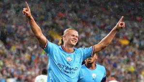 Erling Haaland traf bei seinem Debüt für Manchester City.