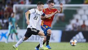 Johannes Eggestein spielte mit der deutschen U21 1:1 unentschieden gegen Spanien.