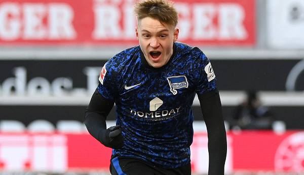 Hertha BSC: Youngster Luca Netz muss nach Tor Teamkollegen ...