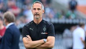 Gladbach-Trainer Adi Hütter hat mit seinem neuen Klub keinen guten Start hingelegt.