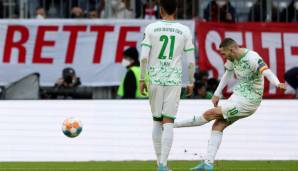 Per Freistoß erzielte Branimir Hrgota für Greuther Fürth die 1:0-Führung.