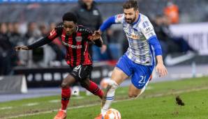 Das Hinspiel zwischen Bayer Leverkusen und Hertha BSC endete 1:1-Unentschieden.