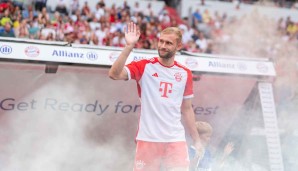 Konrad Laimer könnte als zweiter Spieler der Geschichte zum dritten Mal hintereinander den DFB-Pokal gewinnen.