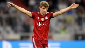 Der FC Bayern München (Bild: Thomas Müller) ist heute in der Champions League bei Benfica Lissabon gefordert.