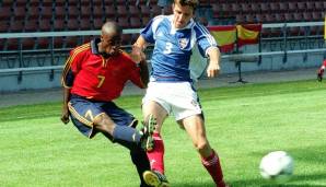 Jacinto Elá bei der U18-EM 2001 für Spanien im Spiel um Platz drei gegen Jugoslawien.