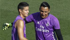 James Rodriguez, Keylor Navas