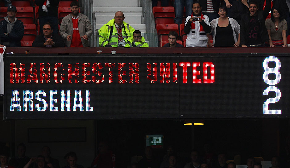 Als Manchester United Den Fc Arsenal 8 2 Auseinandernahm Wer Lief Damals Auf Seite 1