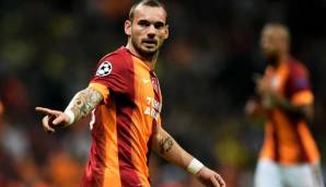 MITTELFELD - WESLEY SNEIJDER: Der Weltstar wechselte im Winter 2013 überraschend zu Galatasaray und spielte fortan als Stammkraft bei den Löwen. Er wurde zweimal Meister, dreimal Pokalsieger und erzielte den ersten Hattrick in der Türk Telekom Arena.