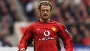 David Beckham: 388 Pflichtspiele für Manchester United zwischen 1995 und 2003, 85 Tore, 109 Assists