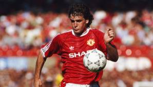 Mark Hughes: 289 Pflichtspiele für Manchester United zwischen 1983 und 1986 sowie zwischen 1988 und 1995, 104 Tore, 18 Assists