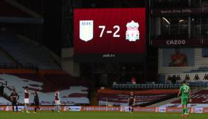 Unvergessen bleibt das 7:2 von Aston Villa über den FC Liverpool am 4. Oktober 2020.