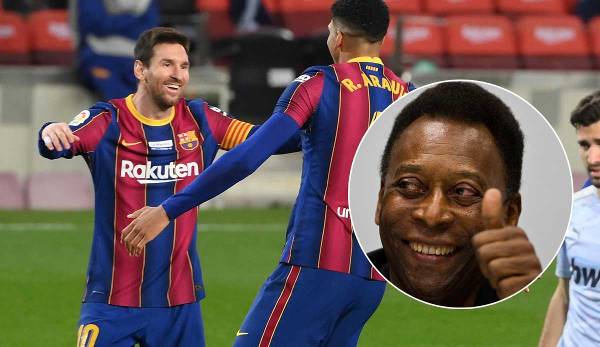 Fc Barcelona Lionel Messi Stellt Torrekord Von Pele Ein Brasilien Legende Gratuliert