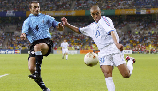 Beim letzten Aufeinandertreffen bei der WM 2002 trennten sich Uruguay und Frankreich 0:0