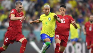 Richarlison brachte Brasilien gegen Serbien in Führung.