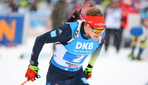 Benedikt Doll steht bei den deutschen Biathleten mit Rang 11 im Gesamtklassement der Herren am besten da.