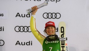 Lena Dürr holte beim Slalom der Frauen in Semmering (Österreich) einen hervorragenden dritten Platz.