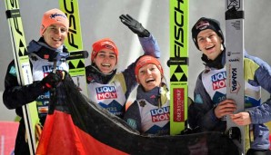 Die deutschen Athletinnen und Athleten dominieren die Skisprung-WM.