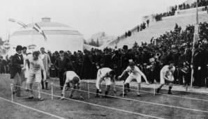 Die ersten Olympischen Spiele der Neuzeit fanden 1896 in Athen statt.