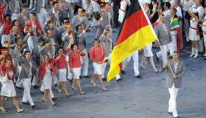 Dirk Nowitzki fungierte 2008 als deutscher Fahnenträger.