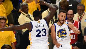 Platz 3 - GOLDEN STATE WARRIORS: Stephen Curry und Draymond Green - Durant mag weg sein, doch das Herzstück ist immer noch in der Bay. Curry, das Offensiv-Genie, dazu Green als Anker und Mentalitätsmonster.