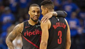 Platz 4 - PORTLAND TRAIL BLAZERS: Damian Lillard und C.J. McCollum - Das Blazers-Duo ist da schon ein Stück weiter und führte Portland nach fast 20 Jahren wieder in die Conference Finals. Geht da vielleicht noch mehr?