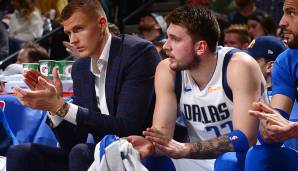 Platz 16 - DALLAS MAVERICKS: Luka Doncic und Kristaps Porzingis - In der Zukunft kann dies einer der besten One-Two-Punches der Liga werden. Aber: Doncic muss seine Saison bestätigen und der Lette zeigen, dass er fit sein kann.