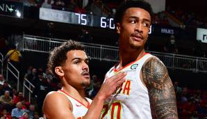 Platz 18 - ATLANTA HAWKS: Trae Young und John Collins - Ähnlich sieht es bei den Hawks aus, die in Young aber einen Point Guard haben, dessen Potenzial noch größer ist als das von Fox. Über die Defense der beiden schweigen wir lieber.