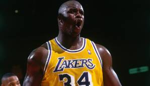 Platz 3: Shaquille O’Neal (1992-2011) - Ähnlich dominant war womöglich nur Shaq, der mit seiner Spielweise einzigartig war. War Shaq fit, war er eine menschliche Abrissbirne. 3 Finals-MVPs und 4 Titel sprechen für sich.