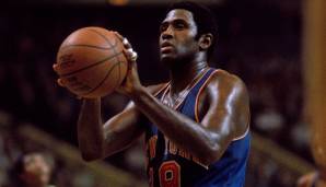 Platz 15: Willis Reed (1964-1974) - Mit 2,06 Meter war er für seine Zeit eigentlich zu klein, dies machte er dennoch mit Willen und Einsatz wett. Vor allem in den Playoffs lief Reed für die Knicks regelmäßig zu Hochform auf.