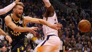 Die Statistiken von Domantas Sabonis 2019/20: 18,0 Punkte, 12,8 Rebounds und 4,6 Assists bei 53,5 Prozent aus dem Feld.