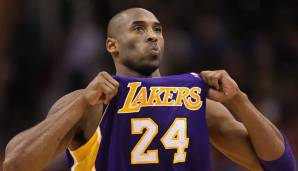 KOBE BRYANT - Los Angeles Lakers - Stats 2011/12: 27,9 Punkte, 5,4 Rebounds und 4,6 Assists bei 43,0 Prozent FG und 30,3 Prozent Dreier in 38,5 Minuten bei 58 Spielen - Voting-Punkte: 568 (Guard im All-NBA First Team)