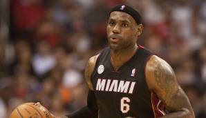 LEBRON JAMES - Miami Heat - Stats 2011/12: 27,1 Punkte, 7,9 Rebounds und 6,2 Assists bei 53,1 Prozent FG und 36,2 Prozent Dreier in 37,5 Minuten bei 62 Spielen - Voting-Punkte: 596 (Forward im All-NBA First Team)