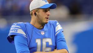 9. JARED GOFF - Quarterback, Detroit Lions. Gesamteinnahmen: 27,7 Millionen Dollar / Auf dem Feld: 25,7 Millionen Dollar / Außerhalb: 2 Millionen Dollar