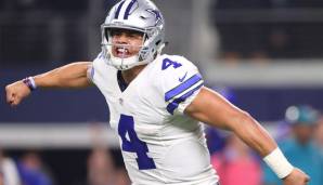 1. DAK PRESCOTT - Quarterback, Dallas Cowboys. Gesamteinnahmen: 87 Millionen Dollar / Auf dem Feld: 75 Millionen Dollar / Außerhalb: 12 Millionen Dollar